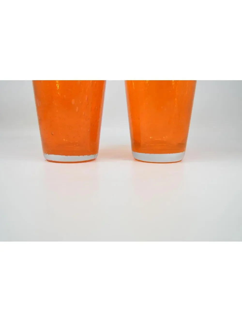 Pottery Barn Monterey Art Glass Orange 5.5